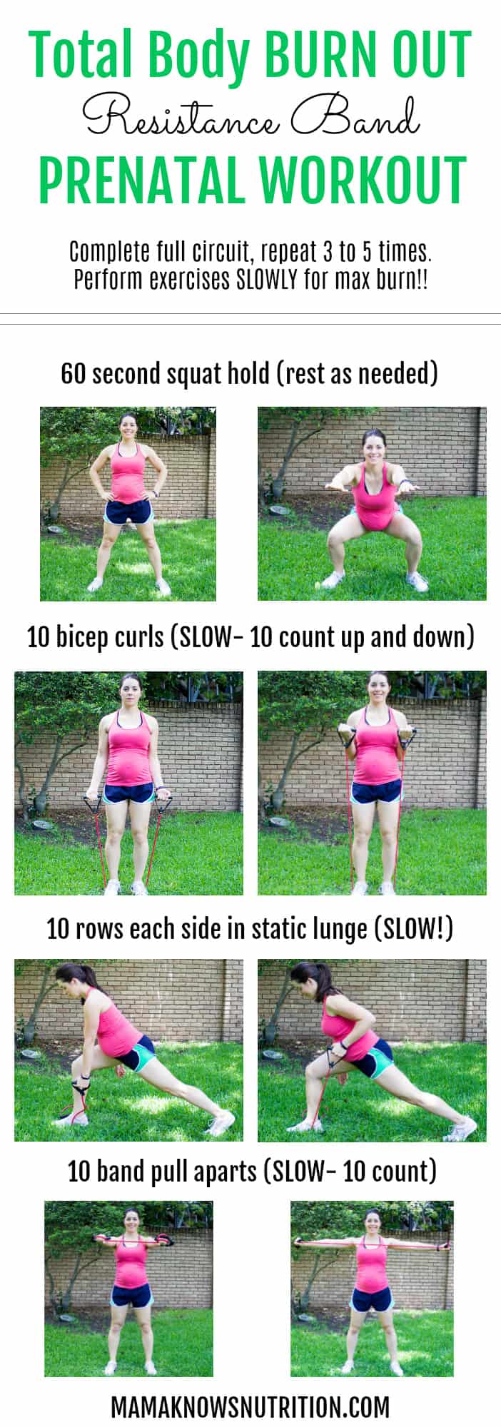 Pregnancy Workout Total Body BURN OUT | mamaknowsnutrition.com