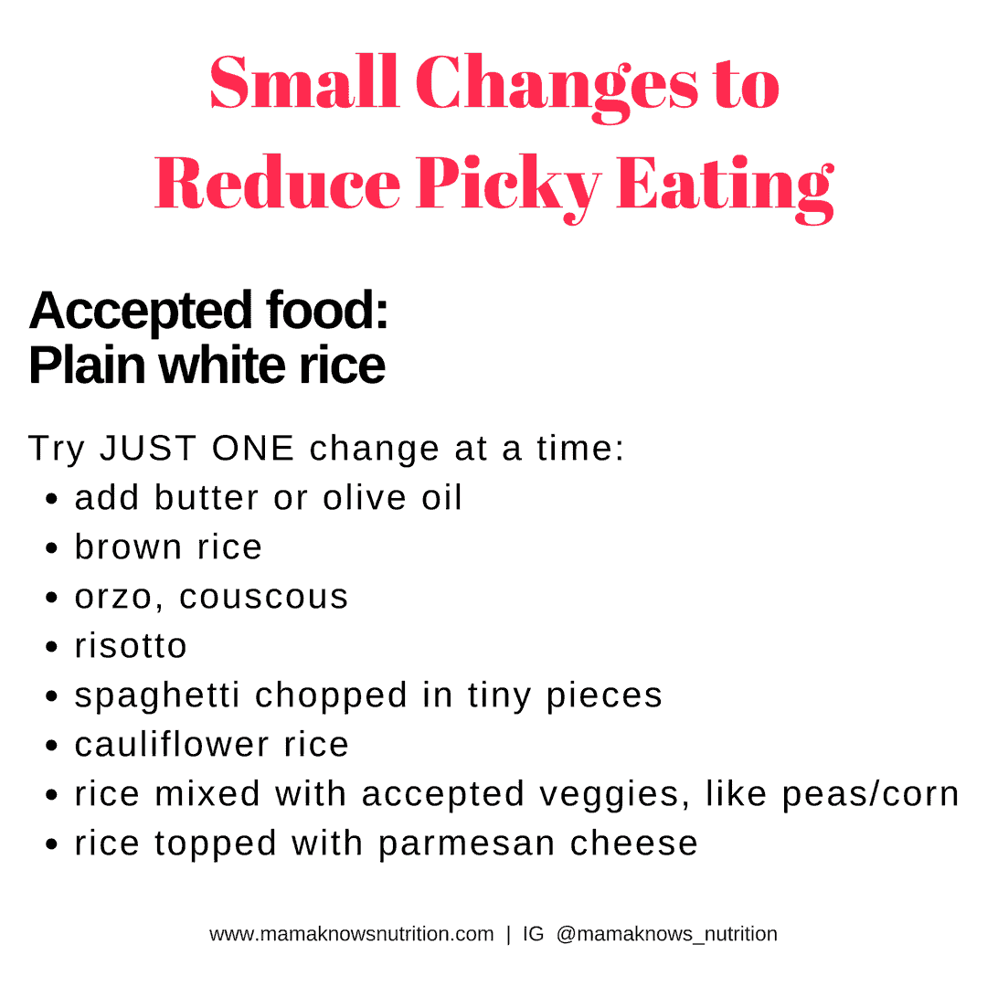 reduce picky eating rice recipe