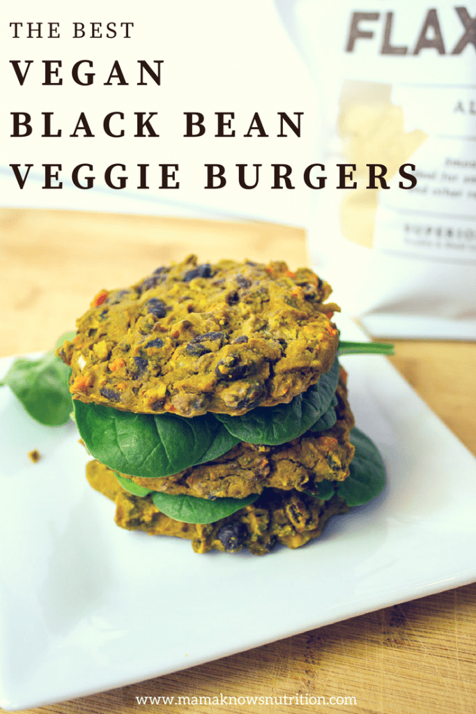 Black Bean Veggie Burgers | mamaknowsnutrition.com