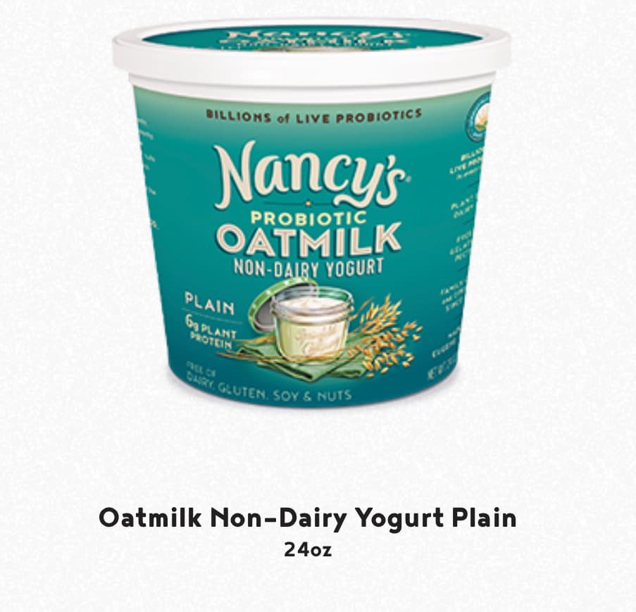 nancys probiotic oatmilk non dairy yogurt