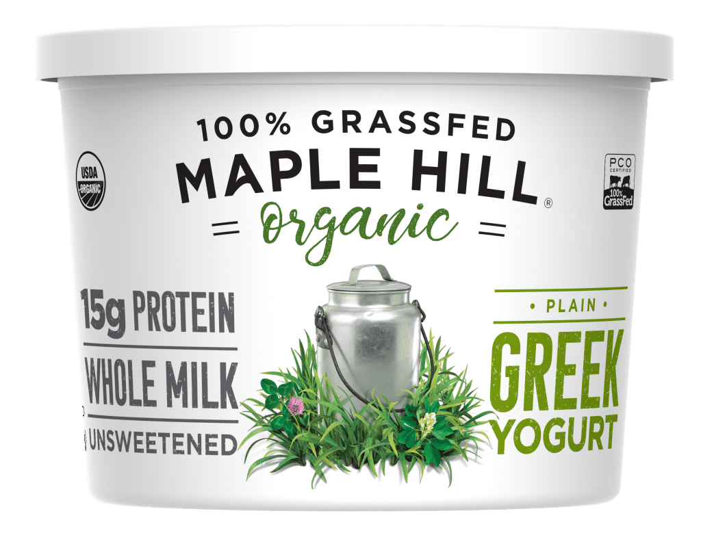 100% grassfed maple hill organic healthy yogurt for toddler