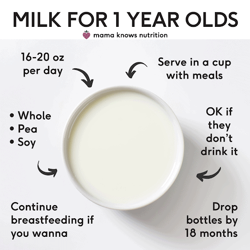 Milk for 1 Year Olds