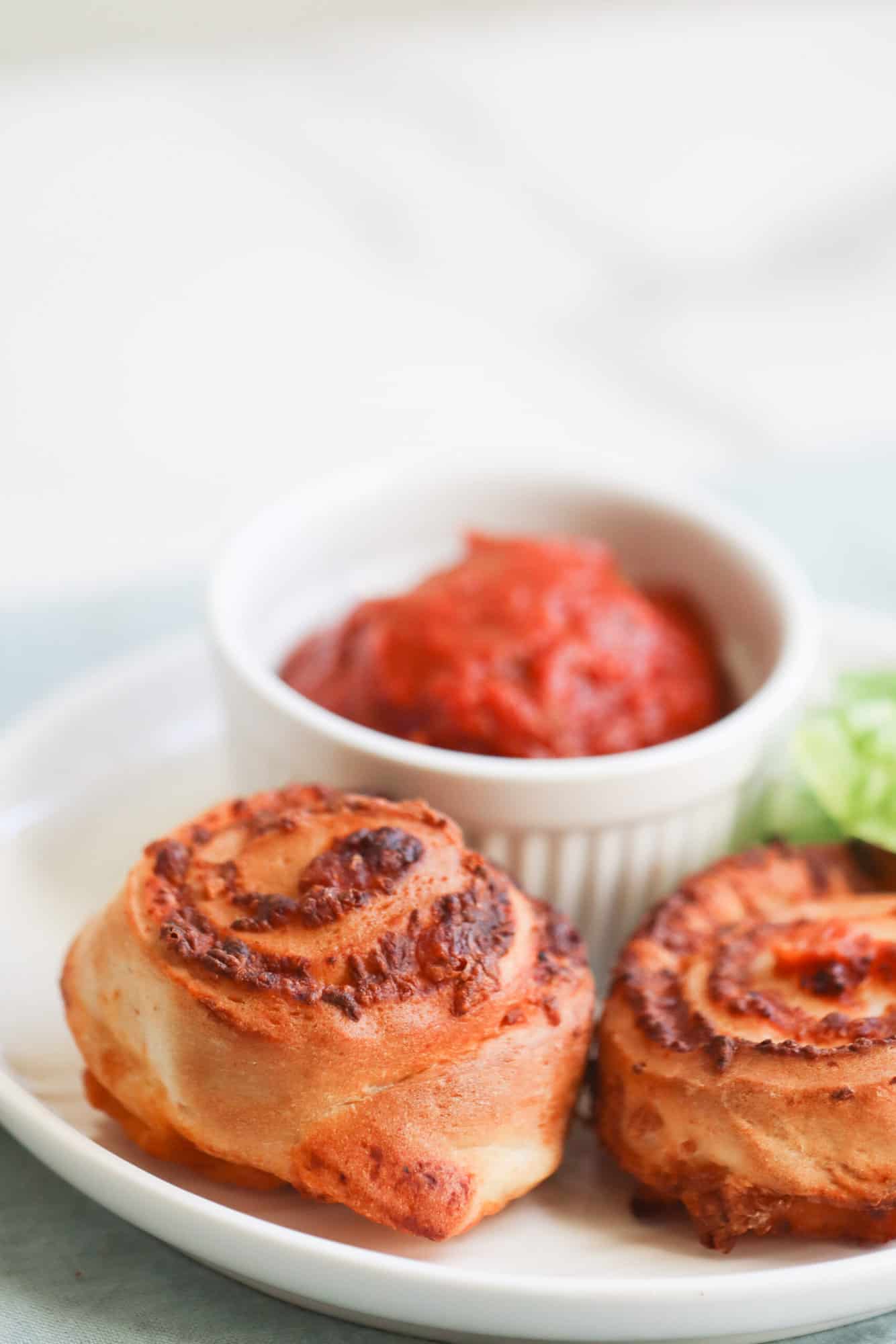 homemade air fryer pizza rolls golden brown 