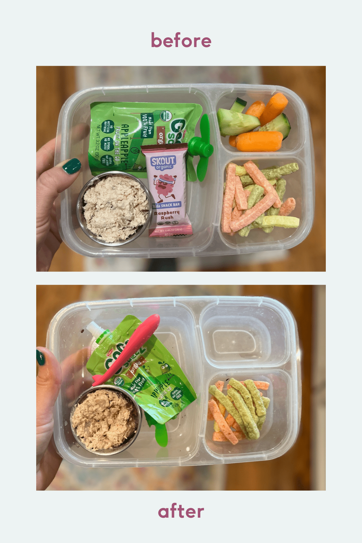 easy preschool packed lunch