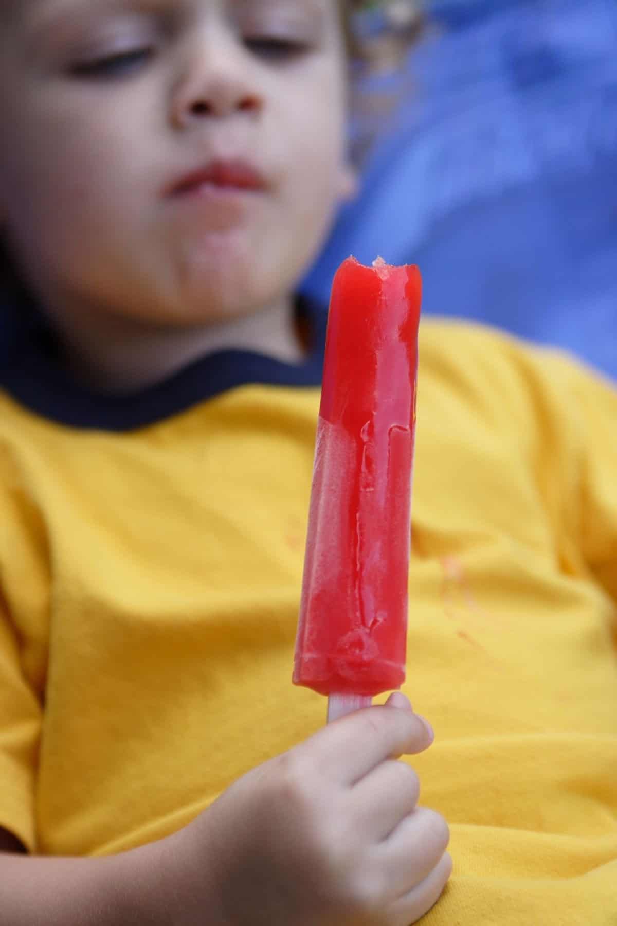 popsicle after stomach virus