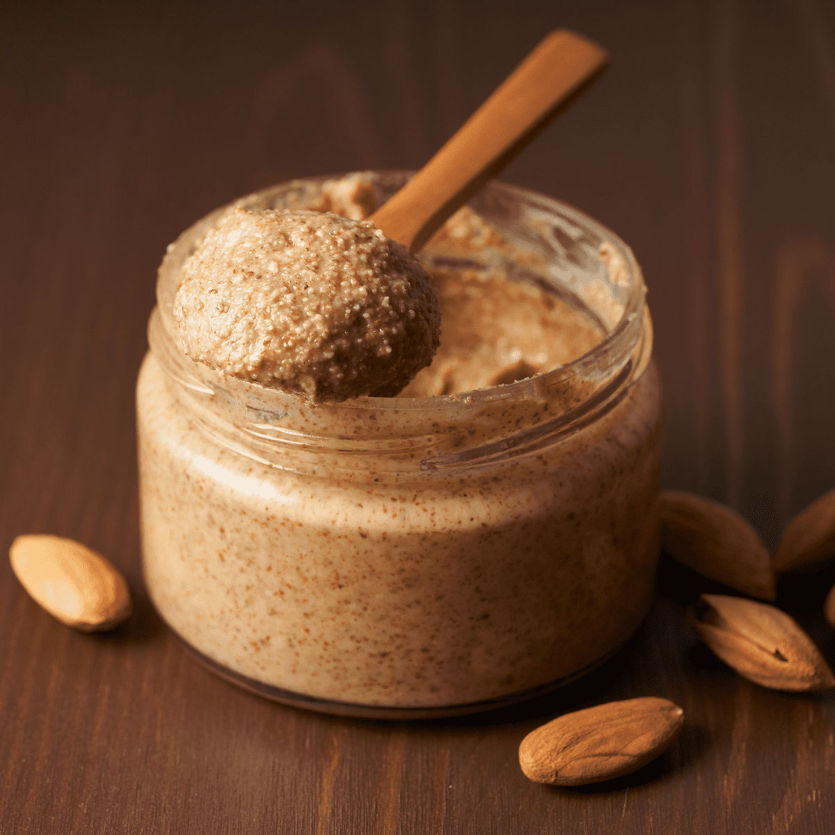 jar of almond butter