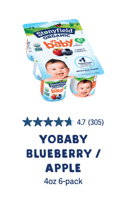 stonyfield organic yobaby blueberry individual packs