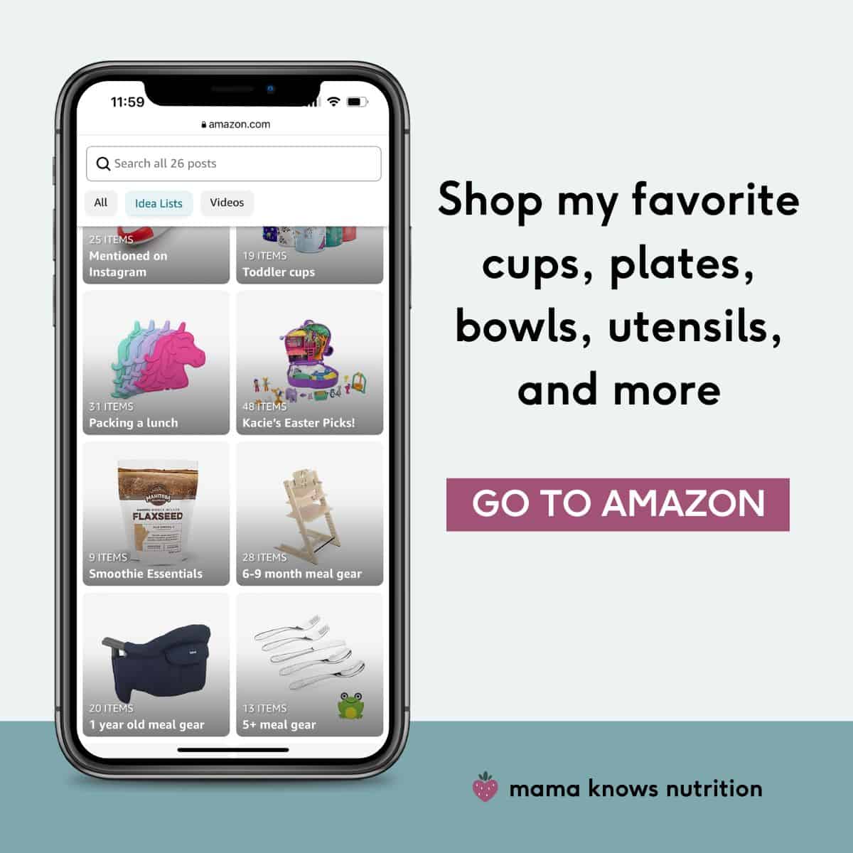 Mama Knows Nutrition Amazon Shop Button