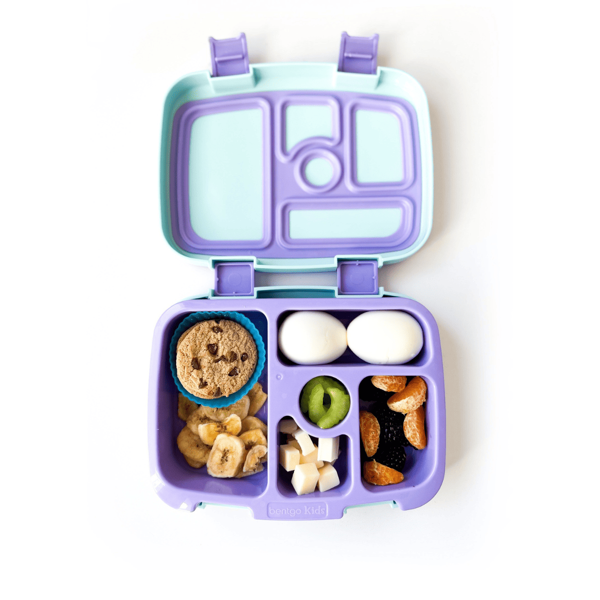 blue and purple bentgo kids bento box