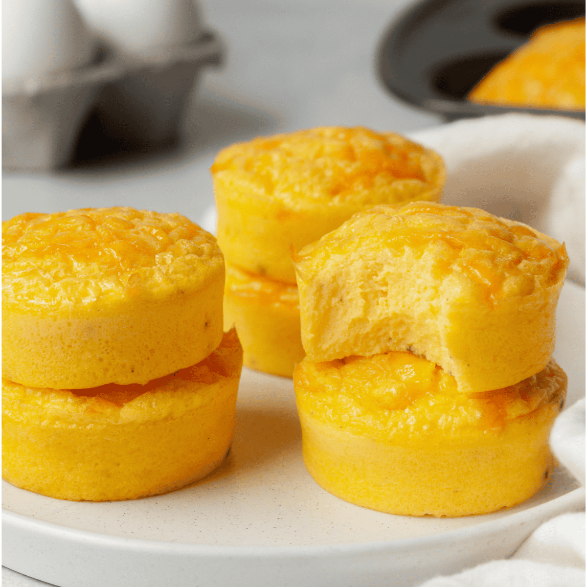 cottage cheese egg bites plated