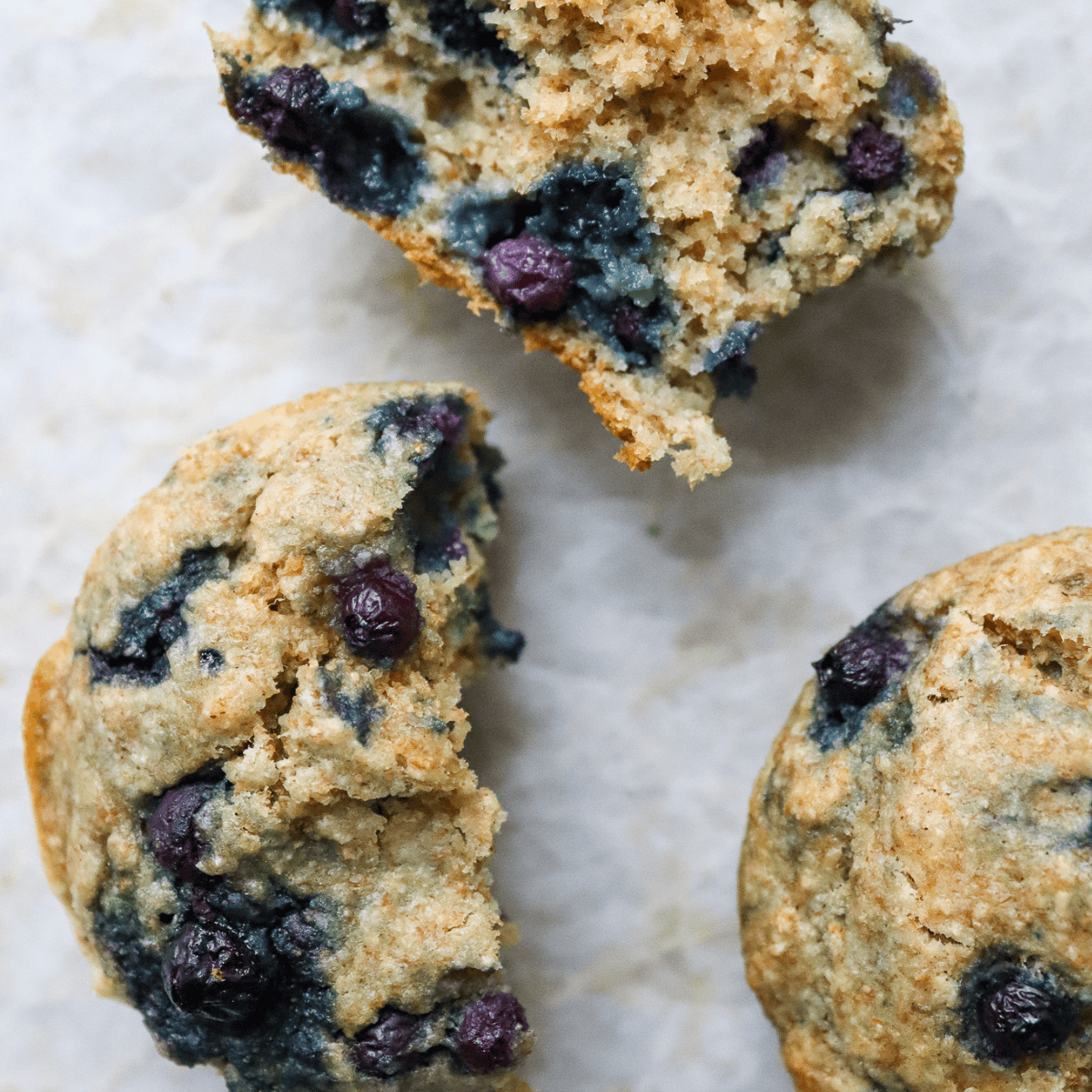 banana berry baby led weaning muffin split in half