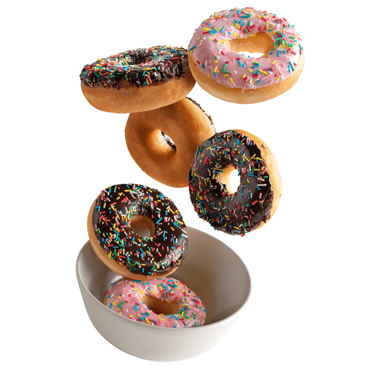 bowl of donuts