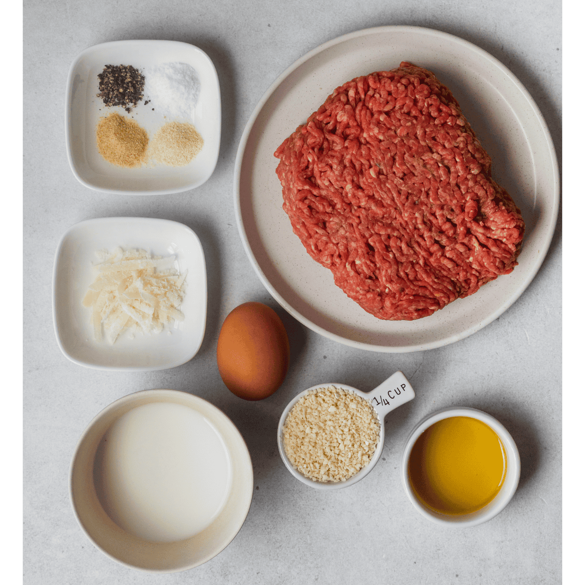 ingredients for mini meatballs
