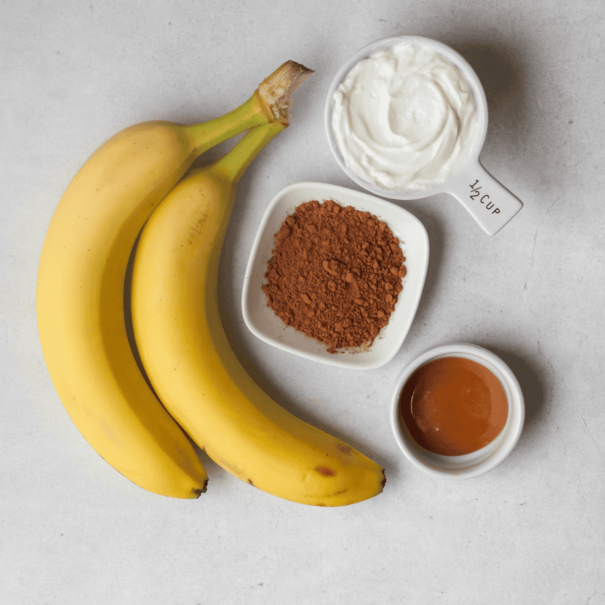 ingredients for chocolate banana popsicle recipe