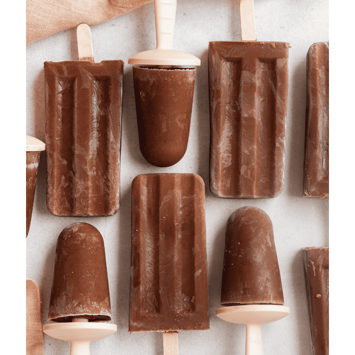 banana popsicles side by side