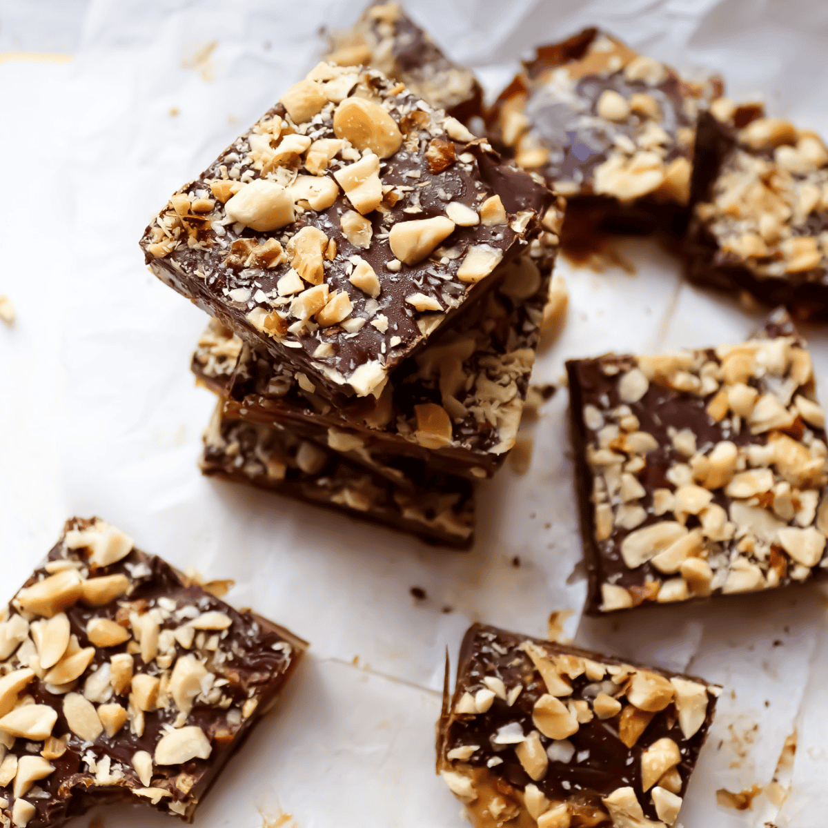 homemade snicker bars squares